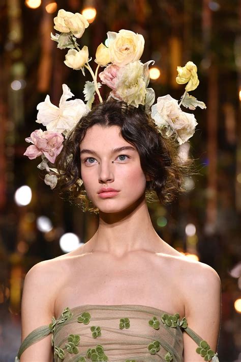 dior floral fashion show|christian Dior fashion show women.